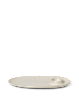 Flow Breakfast Plate - Off-White Speckle by Ferm Living