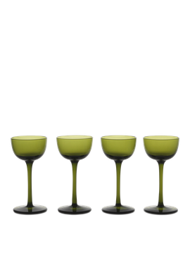 Host Liqueur Glasses - Set of 4 - Moss Green by Ferm Living