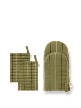 Ito Pot Holder & Oven Mitt Gift Set - Seaweed by Ferm Living