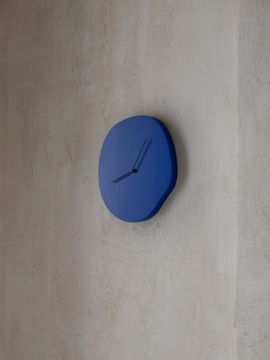 Melt Wall Clock - Blue by Ferm Living - view 2