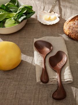 Os Salad Servers - Dark Brown by Ferm Living - view 2