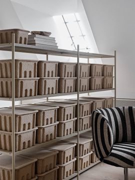 Paper Pulp Box - Set of 2 - Brown by Ferm Living - view 5