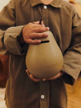 Pear Money Bank & Stacking Apple and Pear - Set of 2 - Gift Set by Ferm Living - view 2