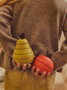 Pear Money Bank & Stacking Apple and Pear - Set of 2 - Gift Set by Ferm Living - view 3