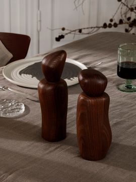 Pebble & Cairn Grinder Gift Set - Dark Brown by Ferm Living - view 2