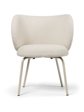 Rico Dining Chair - Cashmere - Nordic Bouclé - Off-White by Ferm Living