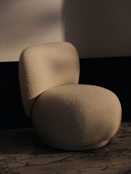 Rico Piccolo Lounge Chair - Nordic Bouclé - Off-White by Ferm Living - view 2
