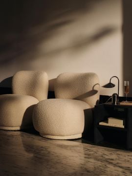 Rico Piccolo Lounge Chair - Nordic Bouclé - Off-White by Ferm Living - view 3