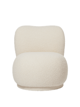 Rico Piccolo Lounge Chair - Swivel - Nordic Bouclé - Off-White by Ferm Living