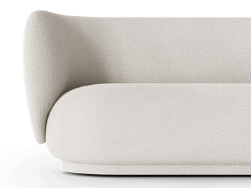 Rico Sofa 2-seater - Bouclé - Off-White by Ferm Living - view 2