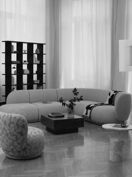 Rico Sofa Center - Soft Bouclé - Natural by Ferm Living - view 5