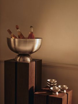 Ripple Champagne Saucers & Tumbled Champagne Cooler Gift Set by Ferm Living - view 3
