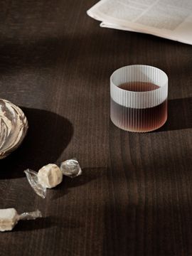 Ripple Low Glasses - Set of 4 & Carafe Gift Set - Frosted by Ferm Living - view 3