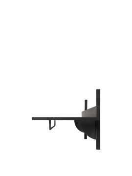 Sector Rack Shelf - Black Ash/Black Brass by Ferm Living - view 4