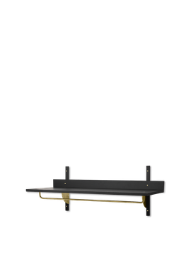 Sector Rack Shelf - Black Ash/Brass by Ferm Living - view 2