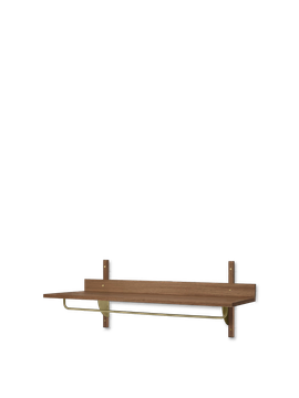Sector Rack Shelf - Smoked Oak/Brass by Ferm Living - view 3
