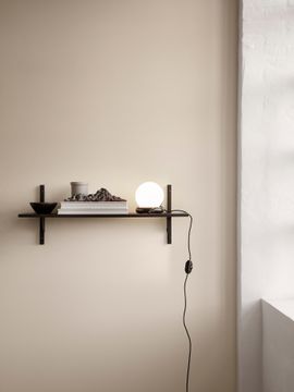 Sector Shelf - Single - Wide - Black Ash/Black Brass by Ferm Living - view 2