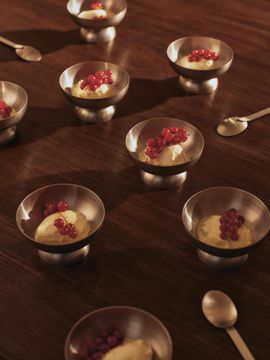 Tumbled Ice Cream Cup - Stainless Steel by Ferm Living - view 2