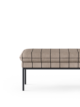Turn Pouf - Pasadena - Sand/Black by Ferm Living - view 2