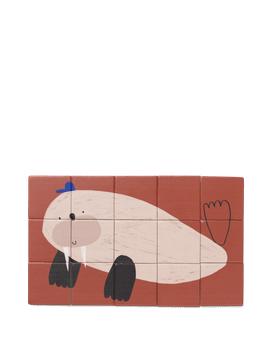Two-Sided Puzzle - Walrus/Horse by Ferm Living - view 3