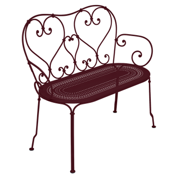 Banquette 1900 bench – Steel garden bench by Fermob