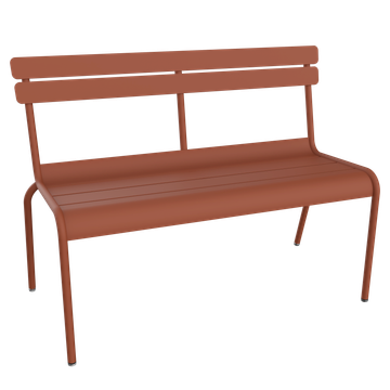 Banquette Luxembourg Bench with backrest, metal bench for 2 to 3 by Fermob