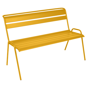 Banquette Monceau bench, outdoor furniture of steel by Fermob