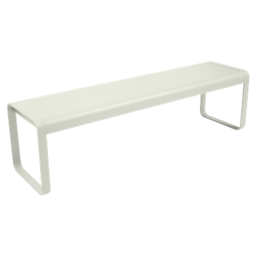 Banquette Bellevie bench, designer metal bench, outdoor furniture by Fermob