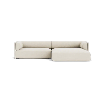 Bolster Corner Sofa Divan - right - Soil Natural - 01 by Fest Amsterdam