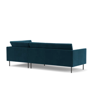 Astin Corner sofa longchair - right - Royal Petrol - 56 by Fest Amsterdam - view 4