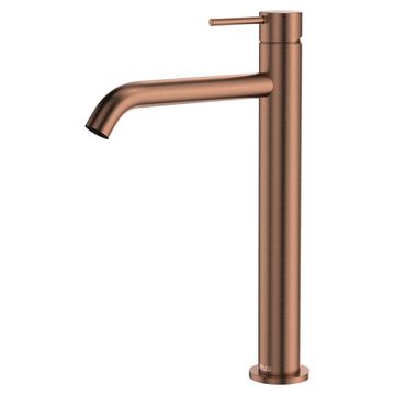 Kaya Tall Basin Mixer, Brushed Copper by Fienza