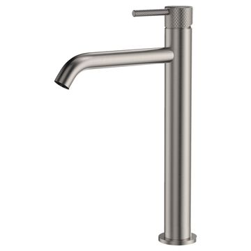 Axle Tall Basin Mixer, Brushed Nickel by Fienza