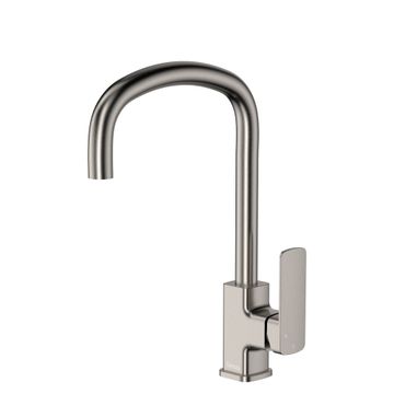 Tono Sink Mixer, Brushed Nickel by Fienza