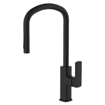 Tono Pull Out Sink Mixer, Matte Black by Fienza
