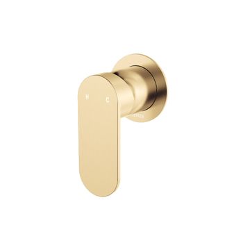 Empire Slim Wall Mixer, Round Plate, Urban Brass by Fienza