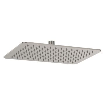 Koko Rectangular Shower Head, Brushed Nickel by Fienza