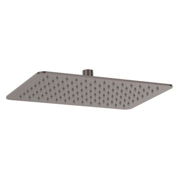 Koko Rectangular Shower Head, Gun Metal by Fienza