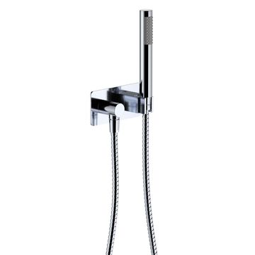 Isabella Hand Shower, Rectangular Plate, Chrome by Fienza