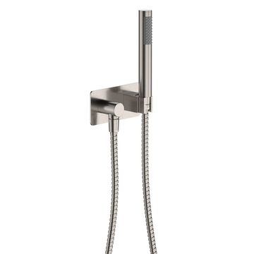 Isabella Hand Shower, Rectangular Plate, Brushed Nickel by Fienza
