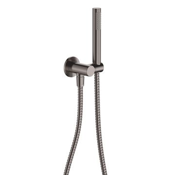 Isabella Hand Shower, Round Plate, Gun Metal by Fienza