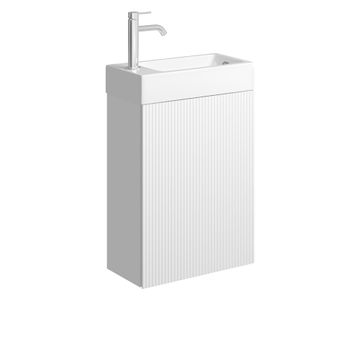 Minka 450 Wall-Hung Vanity with Overflow, Satin White by Fienza