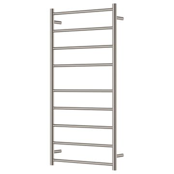 Isabella Heated Towel Rail, 600 x 1200mm, Brushed Nickel by Fienza
