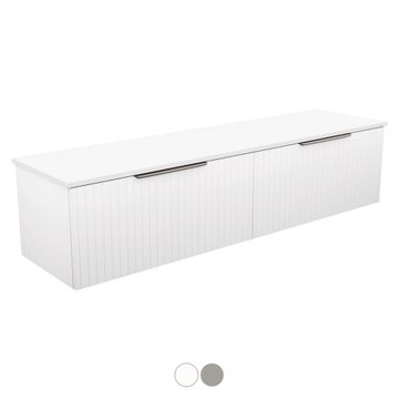 Bayview 1800 Double Bowl Wall Hung Vanity by Fienza