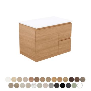 Carmen Door & Drawer 750 Wall Hung Vanity by Fienza