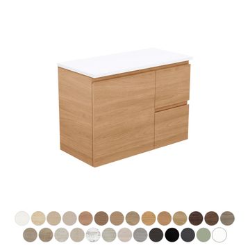 Carmen Ensuite Door & Drawer 750 Wall Hung Vanity by Fienza