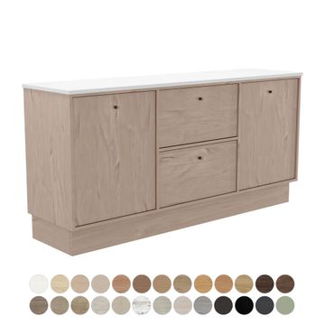 Cierra 1800 Double Bowl Floor Standing Vanity by Fienza