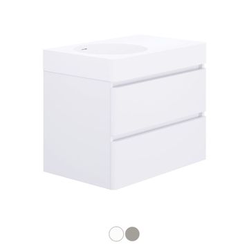 Encanto 700 Left Bowl Wall Hung Vanity by Fienza