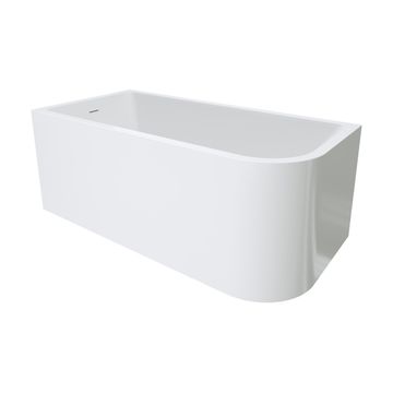 Hustle Right-Hand Multi-Fit Acrylic Bath with Overflow, 1500mm by Fienza