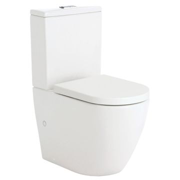 Koko Tornado Flush Back-to-Wall Toilet Suite, Gloss White by Fienza
