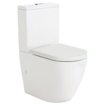 Koko Tornado Back-to-Wall Toilet Suite, Matte White by Fienza